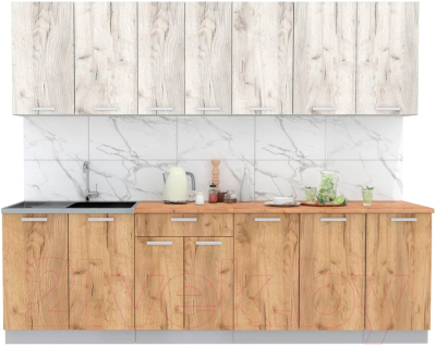 Готовая кухня Интерлиния Мила Лайт 2.6 - фото