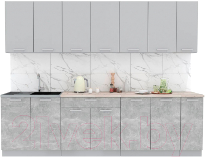 Готовая кухня Интерлиния Мила Лайт 2.7 - фото