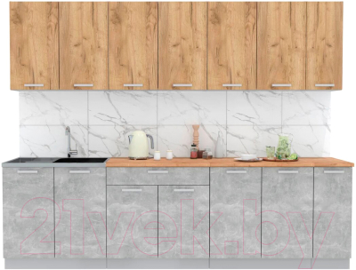 Готовая кухня Интерлиния Мила Лайт 2.7 - фото