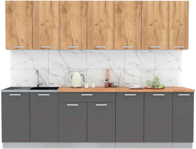 Готовая кухня Интерлиния Мила Лайт 2.7 - фото