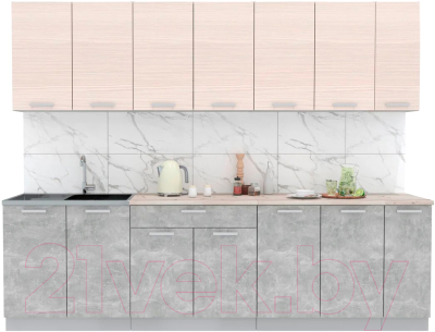 Готовая кухня Интерлиния Мила Лайт 2.7 - фото