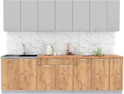 Готовая кухня Интерлиния Мила Лайт 2.7 - фото