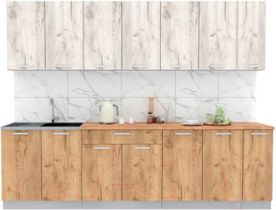 Готовая кухня Интерлиния Мила Лайт 2.7 - фото