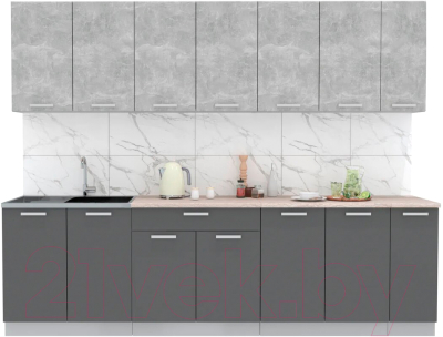 Готовая кухня Интерлиния Мила Лайт 2.7 - фото