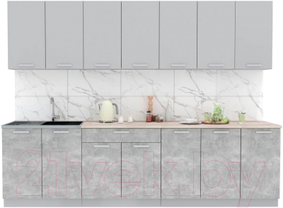 Готовая кухня Интерлиния Мила Лайт 2.8 - фото