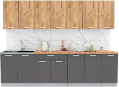 Готовая кухня Интерлиния Мила Лайт 2.8 - фото