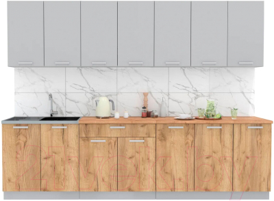 Готовая кухня Интерлиния Мила Лайт 2.8 - фото