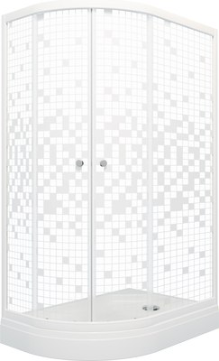 Душевой уголок Triton Коралл А Мозаика 120x80 R - фото
