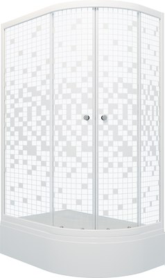 Душевой уголок Triton Коралл В Мозаика 120x80 L - фото