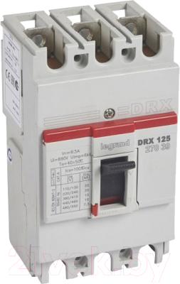 Выключатель автоматический Legrand DRX 125/63A 3P 10kA / 27039 - фото
