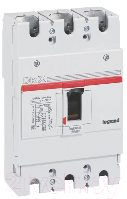 Выключатель автоматический Legrand DRX 250/200A 3P 36кA / 27127 - фото