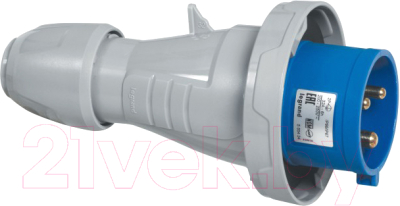 Вилка силовая Legrand 2P+E IP67 32А 230V / 555434 - фото