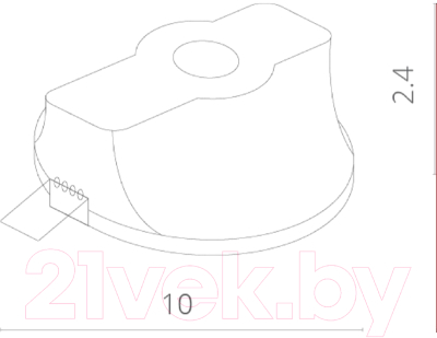 Точечный светильник Arte Lamp Invisible A9210PL-1WH