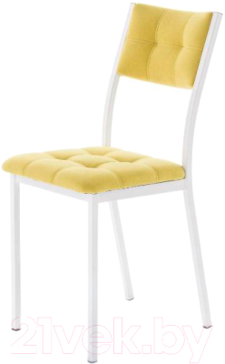 Стул AMC Comfort 3.6.15 (ткань желтый/белый) - фото