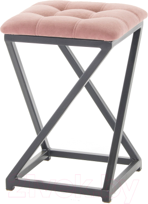 Табурет AMC Comfort 8.1.7 (ткань розовый/черный) - фото
