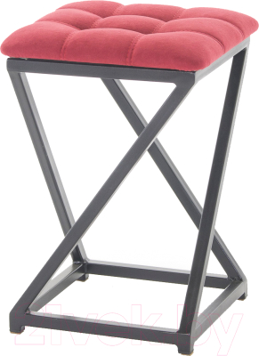 Табурет AMC Comfort 8.1.8 (ткань красный/черный) - фото