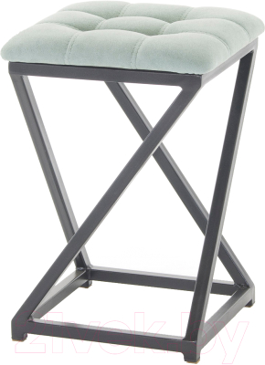 Табурет AMC Comfort 8.1.10 (ткань мятный/черный) - фото