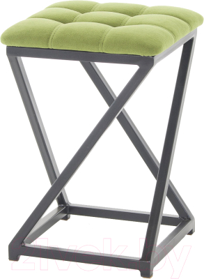 Табурет AMC Comfort 8.1.11 (ткань фисташковый/черный) - фото