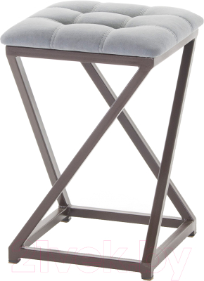 Табурет AMC Comfort 8.2.5 (ткань графит/коричневый) - фото