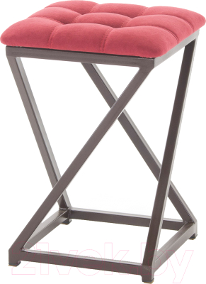 Табурет AMC Comfort 8.2.8 (ткань красный/коричневый) - фото