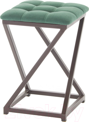 Табурет AMC Comfort 8.2.9 (ткань зеленый/коричневый) - фото