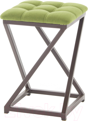 Табурет AMC Comfort 8.2.11 (ткань фисташковый/коричневый) - фото