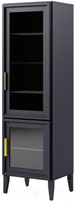 Шкаф с витриной Молодечномебель Charlie D-2 ВМФ-1525 правый - фото