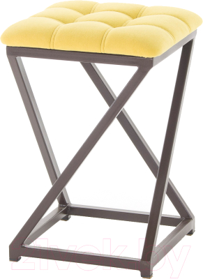 Табурет AMC Comfort 8.2.15 (ткань желтый/коричневый) - фото