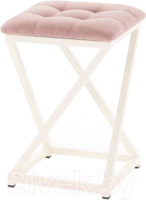 Табурет AMC Comfort 8.3.7 (ткань розовый/слоновая кость) - фото