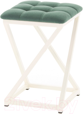 Табурет AMC Comfort 8.3.9 (ткань зеленый/слоновая кость) - фото