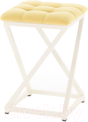 Табурет AMC Comfort 8.3.15 (ткань желтый/слоновая кость) - фото