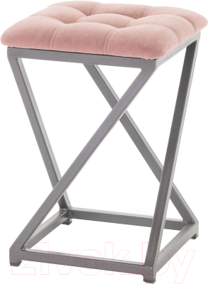 Табурет AMC Comfort 8.4.7 (ткань розовый/графит) - фото