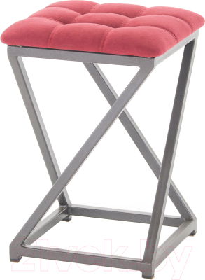 Табурет AMC Comfort 8.4.8 (ткань красный/графит) - фото