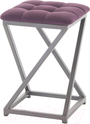 Табурет AMC Comfort 8.4.14 (ткань баклажан/графит) - фото