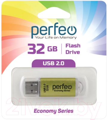 USB flash накопитель Perfeo 32GB E01 / PF-E01Gl032ES