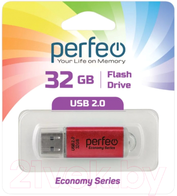 USB flash накопитель Perfeo 32GB E01 / PF-E01R032ES