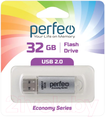 USB flash накопитель Perfeo 32GB E01 / PF-E01S032ES