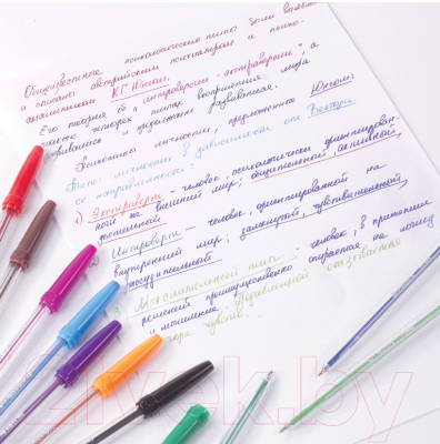 Набор шариковых ручек Brauberg Line / 142819