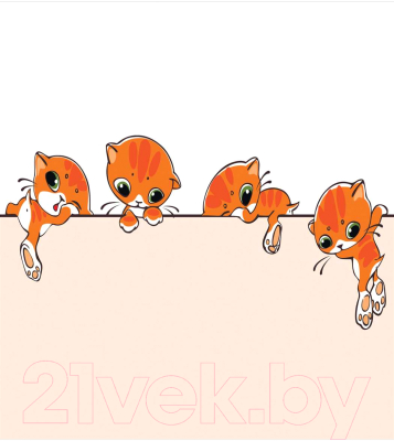 Шторка-занавеска для ванны JoyArty Приключения котиков / sc_15570 - фото