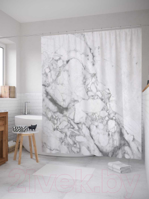 Шторка-занавеска для ванны JoyArty Брызги воды / sc_18911