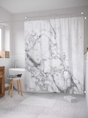 Шторка-занавеска для ванны JoyArty Брызги воды / sc_18911