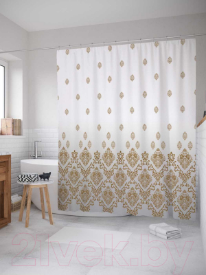 Шторка-занавеска для ванны JoyArty Дождевой рисунок / sc_6947