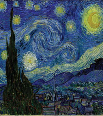 Шторка-занавеска для ванны JoyArty Звездная ночь / sc_7906 - фото