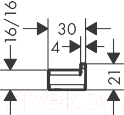 Крючок для ванной Hansgrohe 41742000