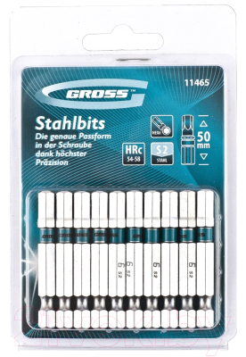 Набор бит Gross Hex 11465 - фото