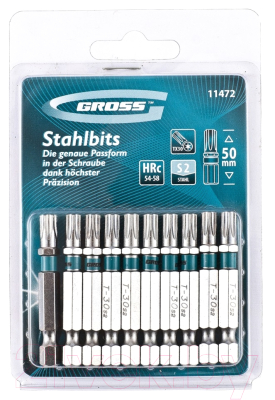 Набор бит Gross Torx 11472 - фото