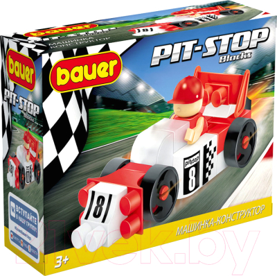 Конструктор Bauer Pit Stop Гоночная машина / 808 - фото