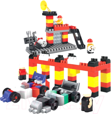 Конструктор Bauer Pit Stop Гоночная машина / 821 (170эл) - фото