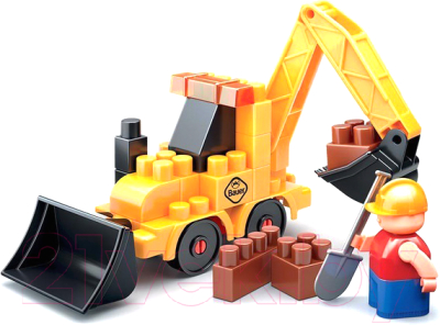 Конструктор Bauer Стройка с трактором / 657 (31эл) - фото