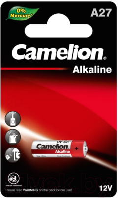 Батарейка Camelion LR27A BL-1 Mercury Free / A27-BP1 - фото